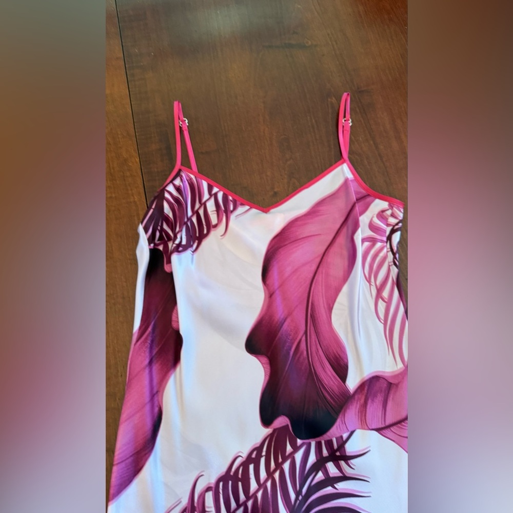 For Restless Sleepers pink palm slip dress - Picture 5 of 6